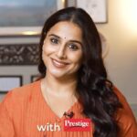 Vidya Balan Instagram - No more 50-50 when it comes to food! Make 100% healthy meals at home with Prestige Endura Mixer Grinder! #HealthyLifestyle #Prestige #HomemakingMadeEasy #ad