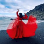 Vidya Vox Instagram - Some days at work are a dream 💃🏽 Outfit: @shopkynah Reynisfjara Black Sand Beach, Iceland