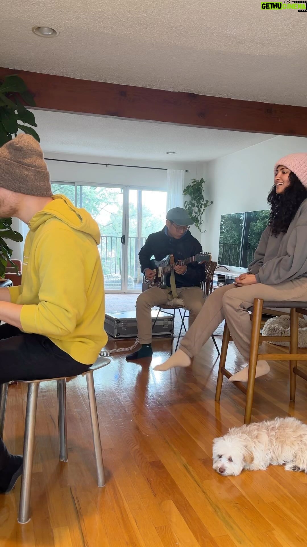 Vidya Vox Instagram - Austin & Dallas, I’m performing this weekend come party with us! Link in bio. Rehearsing some tunes with @shankartucker @enobae, Chikoo was into it too #acoustic #befree