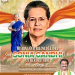 Vijay Vasanth Instagram – Warm birthday wishes to Annai Smt. Sonia Gandhiji 

#longlivesoniaji