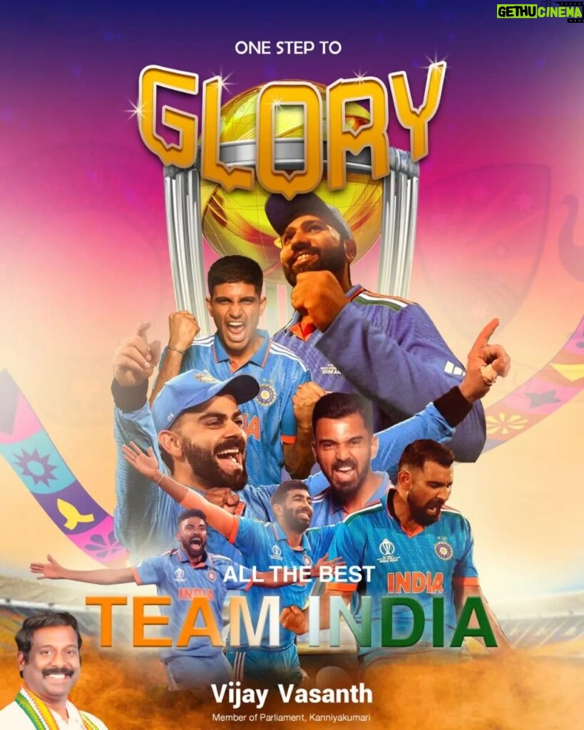 Vijay Vasanth Instagram - All the best Team India #teamindia