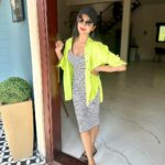 Vimala Raman Instagram - Electric dreams and Neon themes 🧩🍭 . . . #just #travel #look #neon #favourite #stripes #neonvibes #picoftheday #instagood #hills #october #new #summerlook #coorg #casual #holiday #fashion #mystyle #love #actor #actress #vimalaraman