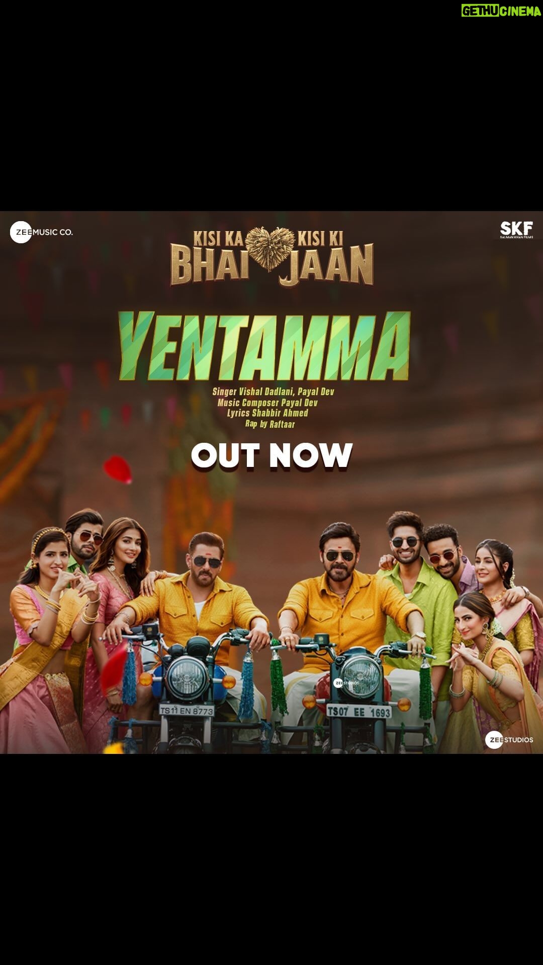 Vinali Bhatnagar Instagram - Bhaijaan and Ram Charan together? Too much maza. #Yentamma song out now. @beingsalmankhan @alwaysramcharan @hegdepooja @venkateshdaggubati @farhadsamji @vishaldadlani @payaldevofficial @raftaarmusic @shabbir_ahmed9 @alwaysjani @iamjaggubhai_ @bhumika_chawla_t @singhvijender #AbhimanyuSingh @raghavjuyal @thesiddharthnigam @jassie.gill @shehnaazgill @palaktiwarii @vmanikandandop @shamiraah28 @skfilmsofficial @zeestudiosofficial @zeemusiccompany