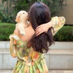 Vinali Bhatnagar Instagram - Guess who was my valentine this year? Welcoming Pogo to the fam💚 Got this kid home 18days back and since then it has been all stars and glitters! As they say, #blessed!✨ . . . . #puppy #fam #love #instanew #lights #life