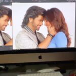 Vinali Bhatnagar Instagram - Some bts I didn’t wanna go in vain🐻 . . . . #réel #bts #shoot #kisikabhaikisikijaan #love #chahat