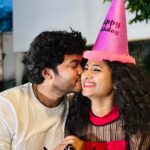 Vishnu Priya Instagram - I may not always express my feelings with words, but if you just look into my eyes, you’ll know how much I love you. ♥️♥️♥️♥️🧿🧿🧿🧿 @vishnupriyaaofficial VC: @anthonykarthik__ #birthday #happy #love #life #happiness #family 🥰
