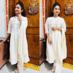Vishnu Priya Instagram - Peace ✌️ 🤍🤍🤍 . . Wearing: @riyanshikas_trendy_collections . . #vishnupriya #happyday #happytime #goodvibes #goodmorning #goodday #love #instagram #instagood #thankyouthankyouthankyou #loveyouall #sidshnu #subscribe #like #share #comment