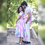 Vishnu Priya Instagram – Dressed to CHILL 😎 🌈 🧿🧿🧿🧿🧿🧿🧿 
.
Beautiful couple outfits from @sty_lesociety 🌻 
Follow the page & Grab yours 🫶🏻 
.
📷: @ramasudha_photography 
.
#coupleoutfits #couplegoals #couple #realcouple #blessed #botique #designer #photograph #bestpic #nature #curlyhair #favourite #hubby #hubbyandwifey #thankyouthankyouthankyou #loveyouall #spreadpositivity #spreadlove