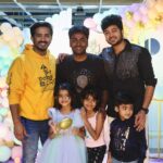 Vishnu Priya Instagram – My ❤️’s 

@vishnupriyaaofficial Atha @siddhardhvarma_official Mama @shivanag_shivan Mama @princessharini_official my cutie prenduu & my lil rockstar bro @ayaanshvarma_official #princessviya @nitya.saxena1186 @anchorravi_offl