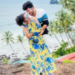 Vishnu Priya Instagram – Felt cute 🥰 won’t delete later 😂🤪 
.
.
📷: @actor_nareshlolla 🤗 
.
.
#beach #beachlife #goa #trip #joy #enjoy #happyus #forever #couplegoals #couples #love #sidshnu #subscribe #like #share #thankyouthankyouthankyou #loveyouall Cabo De Rama Beach