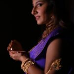 Vishnupriyaa bhimeneni Instagram - This ammavasya being ur light ✨️ 💛 💖 ND love ... Happy Diwali loves ❤️ 💛💗💗💗 Jwellery: @emmadi_silver_jewellery Styling: @priyareddy_baddigam Saree: @maramsclothing_official Vc : @studios19_lsp @landscapephotography19 #vishnupriyaabhimeneni #Diwaliwishes #love #light #happiness #bethelight #grateful