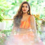 Vishnupriyaa bhimeneni Instagram - Patakha kudi 💥💥 Outfit :@rekhas_couture Designer :@kirthana_sunil 📷 : @teampixel8 #VISHNUPRIYABHIMENENI #diwalilight #bethelight #bethelove #orangeisthenewgold🧡 #kirthanasunil
