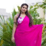 Vishnupriyaa bhimeneni Instagram - 🪷🪷🪷 Outfit : @rekhas_couture Designer : @kirthana_sunil 📸: @teampixel8 #VISHNUPRIYABHIMENENI #pinksaree #festivewear #sareelove