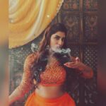 Vishnupriyaa bhimeneni Instagram - AAO KABHI HAVELI PEH 😍🤪🧡🧡❤️‍🔥 Outfit : @rekhas_couture Designer : @kirthana_sunil 📸: @teampixel8 #VISHNUPRIYABHIMENENI #festivewear #rekahscouture #love #live #behappy