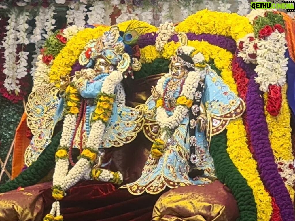 Vishnupriyaa bhimeneni Instagram - Hare Krishna Hare Krishna Krishna krishna Hare hare Hare Rama Hare Rama Rama Rama Hare Hare..... #Dumpofmymagicalweekend🙏💐💖💖💖💖💖💖💛💛💛💛💚💚💚💚💚💚💚🍀🍀🍀🙏💓💓💓🍀🍀💙💙💙💙💜💜❤️❤️❤️ #isckonhyderabad #swaymbhulakshminarasimhaswamigoldentemple
