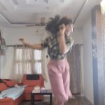 Vishnupriyaa bhimeneni Instagram - Saturday calls for high jumpings and My trampoline is my, best buddy 😍 #Saturday #funday #living #loving #jumping #justbeinghuman😍💗💜