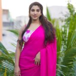 Vishnupriyaa bhimeneni Instagram - 🪷🪷🪷 Outfit : @rekhas_couture Designer : @kirthana_sunil 📸: @teampixel8 #VISHNUPRIYABHIMENENI #pinksaree #festivewear #sareelove
