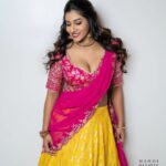 Vishnupriyaa bhimeneni Instagram - Born to love 💗💗💗 Outfit:@mounikas_couture Jwellery:@pretty.jewelbox 📷 :@manoj_gangula #vishnupriyaabhimeneni #diljitdosanjh #kinnikinni #starmaa #tollywood #telugucinema #styleinspiration #love