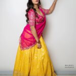 Vishnupriyaa bhimeneni Instagram - Born to love 💗💗💗 Outfit:@mounikas_couture Jwellery:@pretty.jewelbox 📷 :@manoj_gangula #vishnupriyaabhimeneni #diljitdosanjh #kinnikinni #starmaa #tollywood #telugucinema #styleinspiration #love