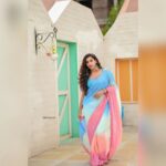 Vishnupriyaa bhimeneni Instagram - Glamming ur gram with my glam 😝🥳🎉🌈♥️✨️🪩 👗 :@sujisrin.collection Earrings :@aanvitrends 📷:@studios19_lsp @landscapephotography19 Hair :@dkalyani73 📍:@passionate_studios #vishnupriyabhimeneni #vinayakachavithimagic #living #loving #grateful #photooftheday #vishnupriyaa