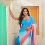 Vishnupriyaa bhimeneni Instagram - Glamming ur gram with my glam 😝🥳🎉🌈♥️✨️🪩 👗 :@sujisrin.collection Earrings :@aanvitrends 📷:@studios19_lsp @landscapephotography19 Hair :@dkalyani73 📍:@passionate_studios #vishnupriyabhimeneni #vinayakachavithimagic #living #loving #grateful #photooftheday #vishnupriyaa