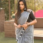 Vishnupriya sainath pathade patil Instagram - Does the saree suit me? #vishaarmy