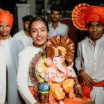 Vishnupriya sainath pathade patil Instagram - बाप्पा आले 😘😍🙏🏻 Pic @dipak_tidke_photography_