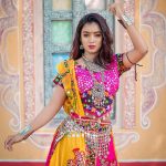 Vishnupriya sainath pathade patil Instagram - May the bright colors of Navratri bring into our lives high spirits and positivity. 📸- @gopal_panchal5555 Makeover- @namrata_suryvanshi Outfit & jewellery- @shahgarbadresses