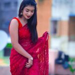 Vishnupriya sainath pathade patil Instagram - Red ❤️ Pic :- @gopal_panchal5555 Makeover:- @namrata_suryvanshi Saree - @style_new_collections