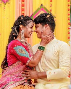 Vishnupriya sainath pathade patil Instagram - Haldi Vibes #SaiPriyaKiShaadi #Haldi