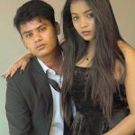 Vishnupriya sainath pathade patil Instagram - With my man 😉 @sai_patil7030 😘 #saipriya #vishaarmy