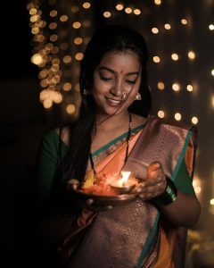 Vishnupriya sainath pathade patil Instagram - पहिली दिवाळी 🪔🥺 @sai_patil7030 छत्रपती संभाजीनगर