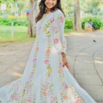 Vithika Sheru Instagram - Loving Myself More 🤍 Hand painted outfit - @flora_by_bunsi Earrings - @houseoftiha