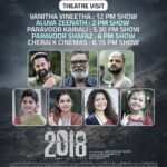 Vriddhi Vishal Instagram - Thank u all ❤️❤️❤️❤️🥰🥰🥰 @asifali @judeanthanyjoseph @lal_director @tanviram @aparna.balamurali #2018 #theatrevisit #love #malyalam #superhit