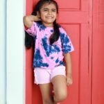Vriddhi Vishal Instagram - Cotton Candy Love 🍭 Thank you @mydesignationofficial for the Tie-Dye Tee! ❤️ #mydesignationofficial #tiedye #tieanddye #mydesignation #babyartist #tshirt #artistsoninstagram #instagood #collaboration # Kochi, India