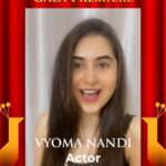 Vyoma Nandi Instagram - Join the stunning Vyoma Nandi on the 23rd of Nov as she presents her fascinating drama "Hurry Om Hurry" at #IFFI54. Meet the entire cast of the film by registering at https://my.iffigoa.org Board this delightful filmy ride now!