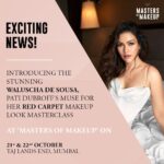 Waluscha De Sousa Instagram – Exciting news all you makeup lovers! @waluschaa joins us as the muse for @patidubroff ’s Red carpet glam makeup masterclass at @mastersofmakeup_in 🤩

Get ready for a dose of glamour and beauty revelations💄✨ 

#beauty #makeup #masterclass #muse #redcarpet #glam Mumbai, Maharashtra