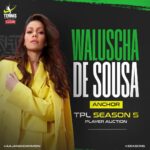 Waluscha De Sousa Instagram – Brace yourselves tennis lovers. Season 5 of the Tennis Premier League is here!  #aajamaidanmein #tennispremierleague #season5 #tennis #indiantennis #TPL2023 #TPL5 #tennislove #auction #playerauction #host #anchor India