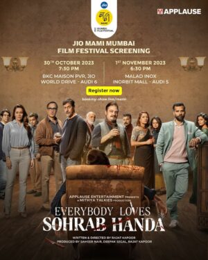 Waluscha De Sousa Instagram - #EverybodyLovesSohrabHanda exclusively screening at @mumbaifilmfestival. Make sure to register for the festival and block your seats now!! 

Come unwrap this compelling mystery, laced with stellar performances and startling twists. Written and Directed by #RajatKapoor!

October 30th, 7.30 PM : BKC Maison PVR, Jio World Drive - Audi 6

November 1st, 6.30 PM : Malad INOX Inorbit Mall - Audi 5

@applausesocial @sameern @segaldeepak #MithyaTalkies @rkrkay @pathakvinay @neilbhoopalam @ranvirshorey @saurabhshuklafilms @sharatkatariya #MKRaina @dan.husain @raichandrachoor @waluschaa @koel.purie @palomighosh @kankanachakraborty_official @elgindsouzaa @maheshs.official @mallikasingh__ @saurabhnayyar1 @sadiyasiddiqui @im_shaikh_sameer @garg.prasoon @chainanisunil @devnidhib @lordmeow @richa_kap