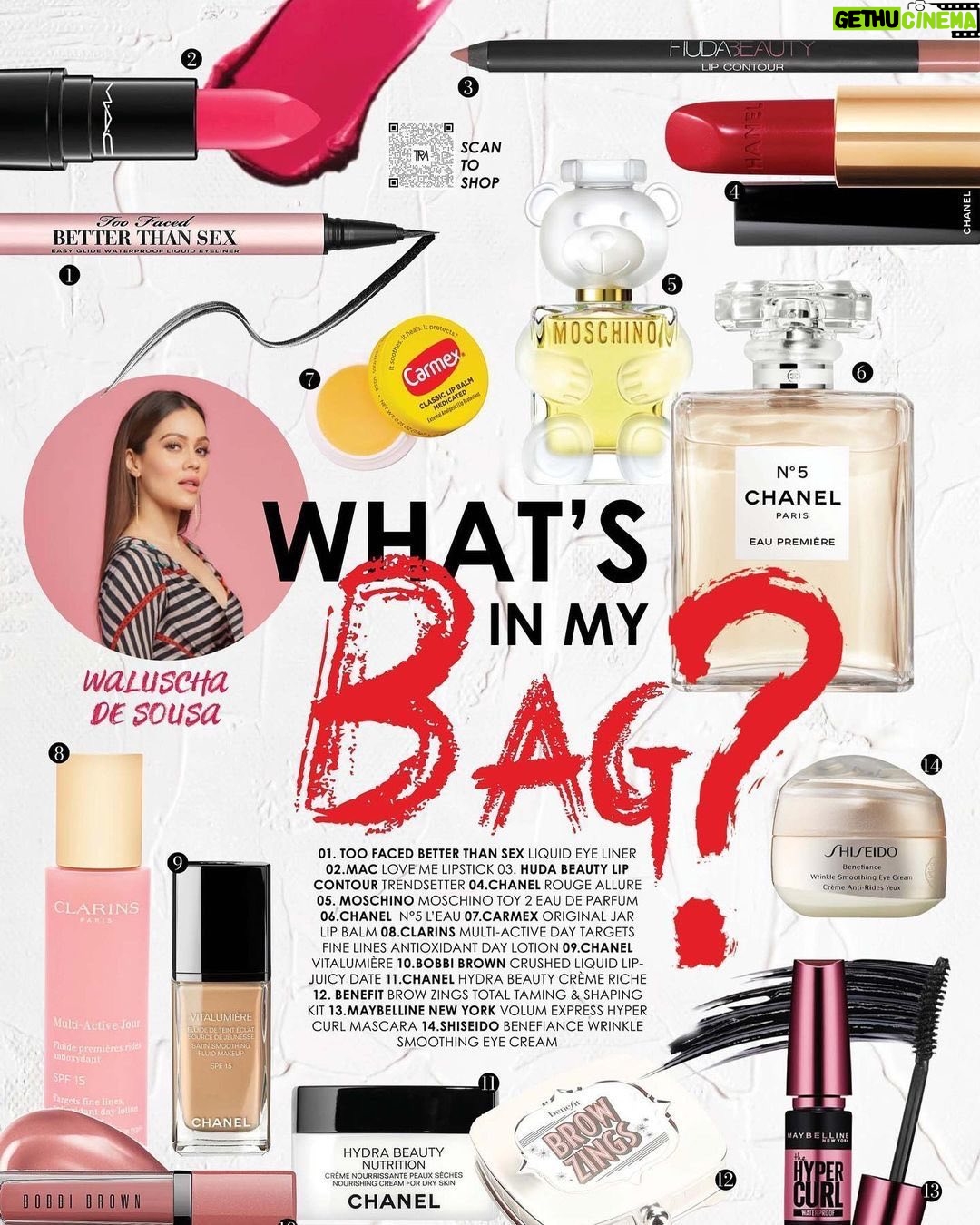 Waluscha De Sousa Instagram - #Repost @thepeacockmagazine_ with @repostsaveapp · · · What’s in my bag ft. @waluschaa India’s top model and actress Waluscha De Sousa digs deep in her bag to give us a glimpse of all her makeup and beauty essentials. Take a look! . . . . . #falgunishanepeacock #falgunishanepeacockindia #thepeacockmagazine #falgunipeacock #shanepeacock #fsp #whatsinmybag #waluschadesousa @falgunipeacock @shanepeacock @falgunishanepeacock @falgunishanepeacockindia
