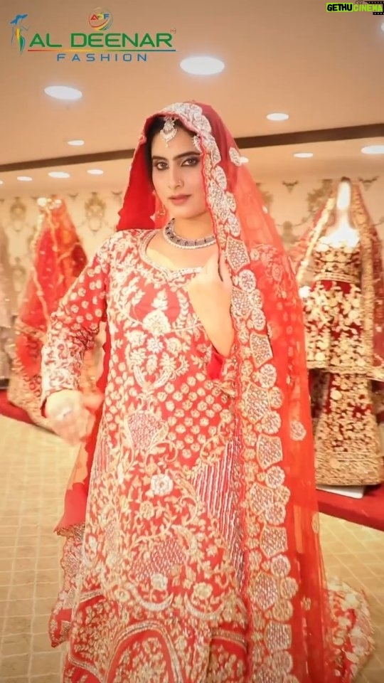 Zeel Joshi Instagram - Red Colour Indo Western Street Top With Lehenga’s Tail ( Nikah Look )Something Diffrent😉 Aldeenar Fashion Pvt Ltd