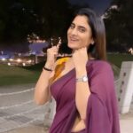 Zeel Joshi Instagram - Kangan Leke Aana … ☺️😌🙈🥰♥️ . . . . . @zeel_joshii #zeeljoshi #saree #sareelove😍 #cutegirl #instagood #trendingreels