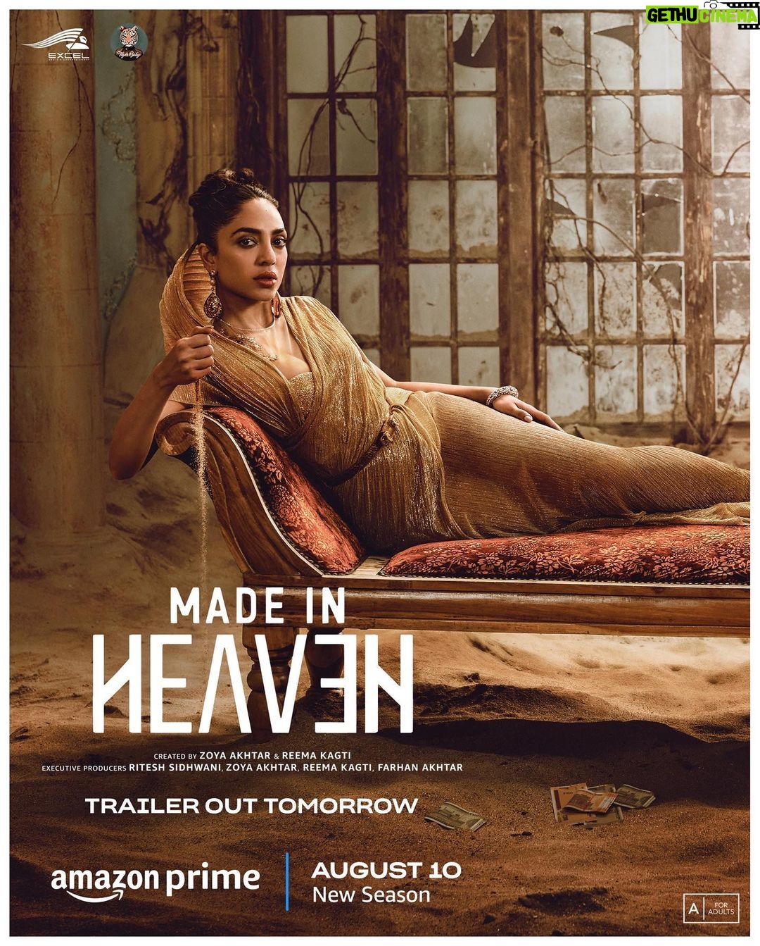 Zoya Akhtar - 12.5K Likes - The wedding planners are back in biz!
#MadeInHeavenOnPrime S2, on Aug 10.
@reemakagti1 @tigerbabyofficial @primevideoin @madeinheaventv @sobhitad @arjun__mathur @jimsarbhforreal @kalkikanmani @shashank.arora @raghuvanshishivani @monajsingh @trintrin @nityamehra19 @alankrita601 @neeraj.ghaywan @ritesh_sid @faroutakhtar @kassimjagmagia @angaddevsingh_ @vishalrr @excelmovies