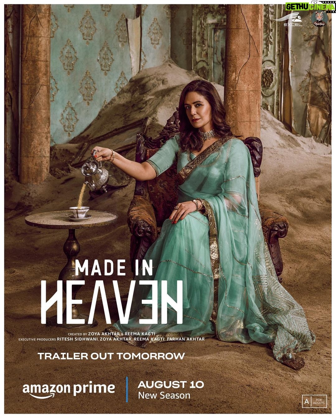 Zoya Akhtar - 12.5K Likes - The wedding planners are back in biz!
#MadeInHeavenOnPrime S2, on Aug 10.
@reemakagti1 @tigerbabyofficial @primevideoin @madeinheaventv @sobhitad @arjun__mathur @jimsarbhforreal @kalkikanmani @shashank.arora @raghuvanshishivani @monajsingh @trintrin @nityamehra19 @alankrita601 @neeraj.ghaywan @ritesh_sid @faroutakhtar @kassimjagmagia @angaddevsingh_ @vishalrr @excelmovies