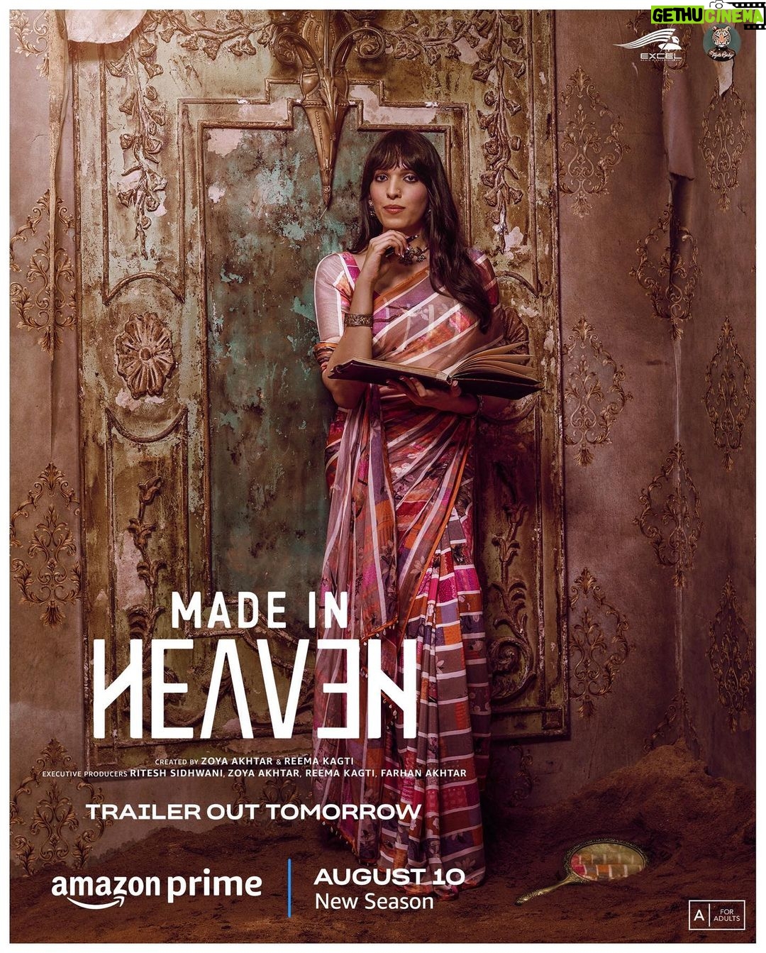 Zoya Akhtar - 12.5K Likes - The wedding planners are back in biz!
#MadeInHeavenOnPrime S2, on Aug 10.
@reemakagti1 @tigerbabyofficial @primevideoin @madeinheaventv @sobhitad @arjun__mathur @jimsarbhforreal @kalkikanmani @shashank.arora @raghuvanshishivani @monajsingh @trintrin @nityamehra19 @alankrita601 @neeraj.ghaywan @ritesh_sid @faroutakhtar @kassimjagmagia @angaddevsingh_ @vishalrr @excelmovies