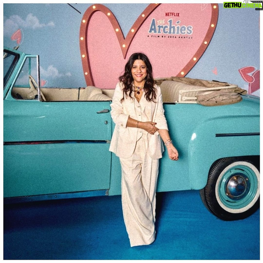 Zoya Akhtar - 10.2K Likes - Blue cars and Pink hearts #thearchies #thepremiere
