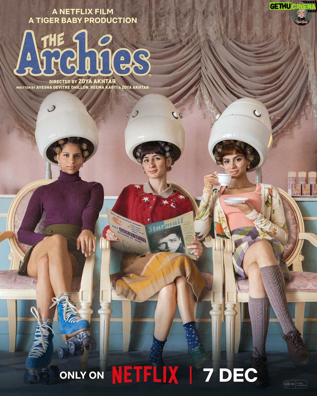 Zoya Akhtar Instagram - Your appointment with The Archies has been booked ♥️ 7th December, only on Netflix🎀🛼 @reemakagti1 @tigerbabyofficial @ArchieComics @graphicindia @netflix_in @dotandthesyllables #AgastyaNanda @khushi05k @mihirahuja_ @suhanakhan2 @vedangraina @yuvrajmenda @angaddevsingh_ @kartikshah14 @thearchiesonnetflix