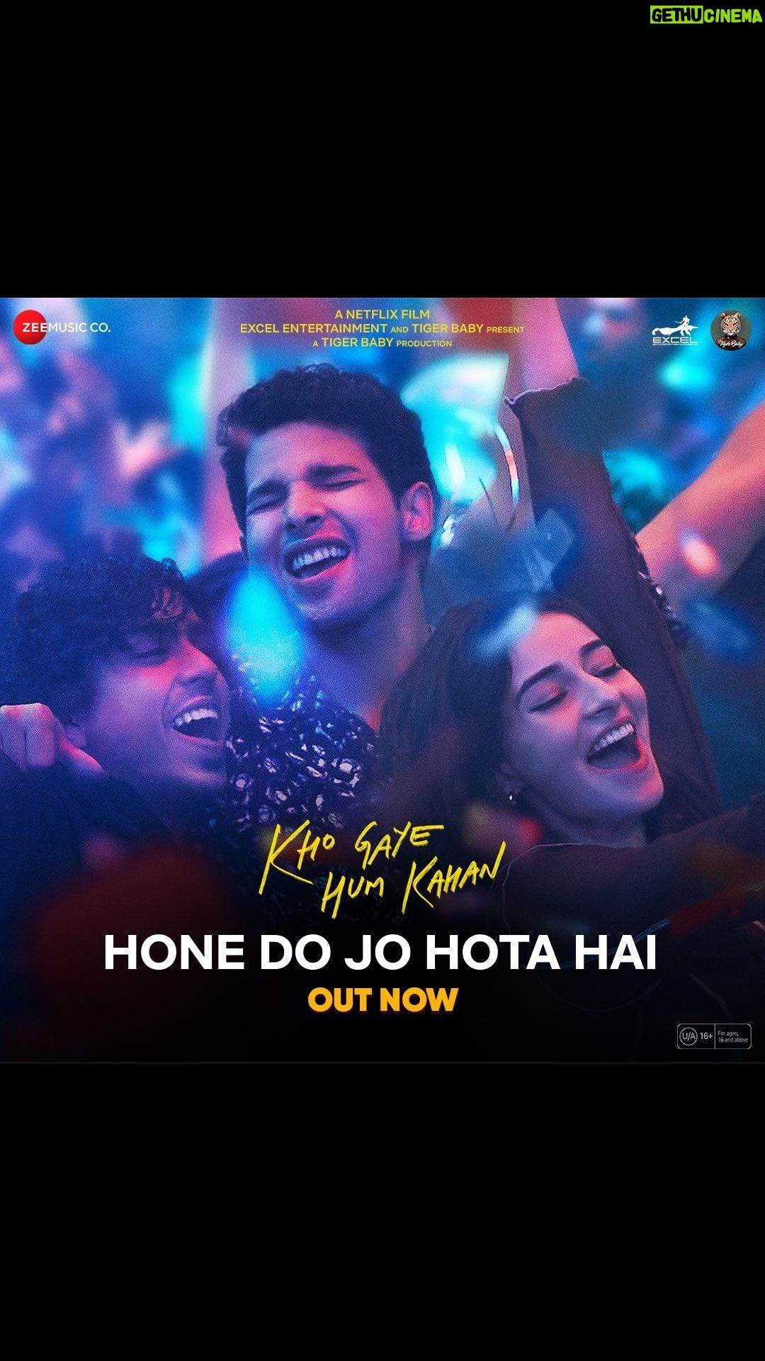 Zoya Akhtar - 10.2K Likes - Hone Do Jo Hota Hai ♥️ Song out now.
@siddhantchaturvedi @ananyapanday @gouravadarsh @kalkikanmani @anyasinghofficial @arjunvarain.singh @reemakagti1 @ritesh_sid @faroutakhtar @angaddevsingh1 @kassimjagmagia @vishalrr @kartikshah14 @pravinkhairnar @sharicsequeira @tanaysatam @imanojchouhan @ankurtewari #javedakhtar @oaffmusic @savera.music @luceamma @prathmeshdudhane @medhasahi @shah_krina_ @excelmovies @tigerbabyofficial @netflix_in @zeemusiccompany