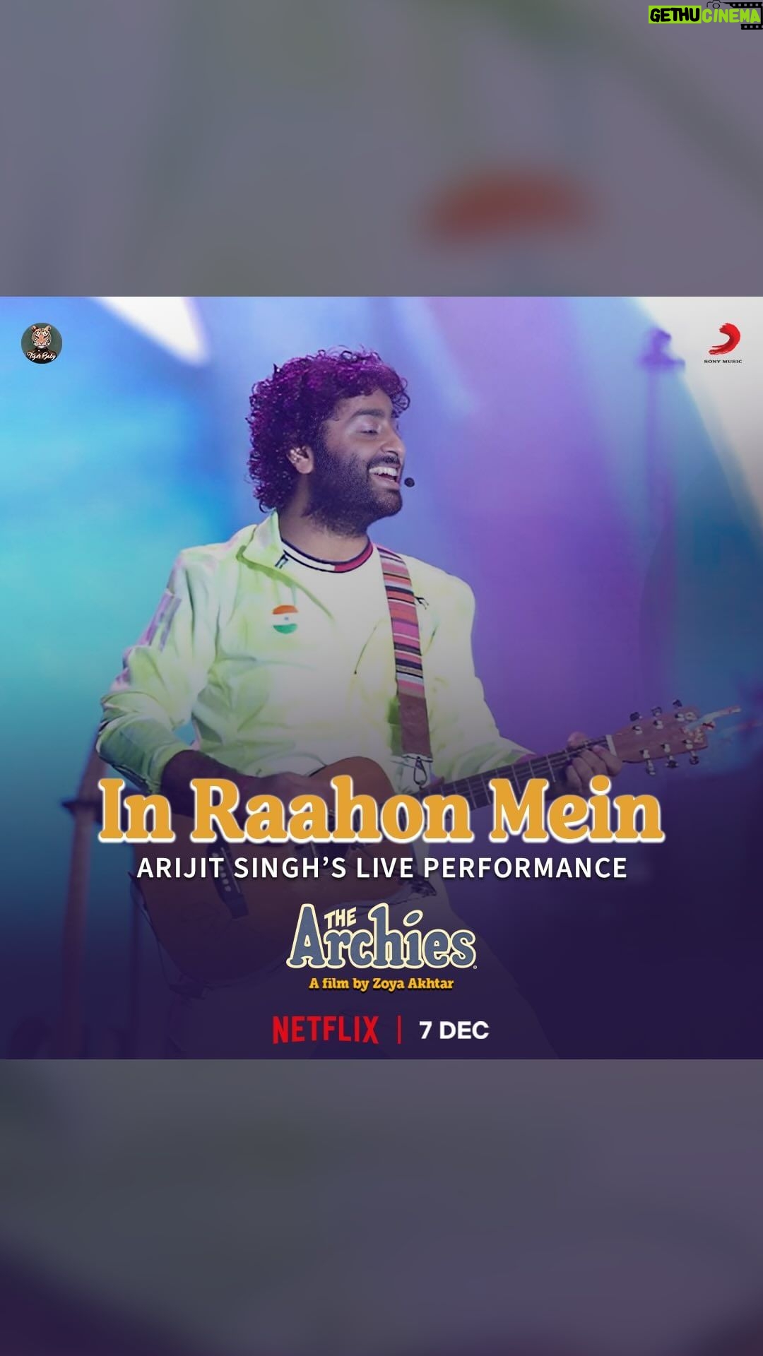 Zoya Akhtar Instagram - Arijit Singh β₯οΈ #InRaahonMein! π Song live now! @reemakagti1 @tigerbabyofficial @ArchieComics @graphicindia @netflix_in @sonymusicindia @dotandthesyllables #AgastyaNanda @khushi05k @mihirahuja_ @suhanakhan2 @vedangraina @yuvrajmenda @shankar.mahadevan @ehsaan @loymendonsaofficial @shankarehsaanloy #JavedAkhtar @arijitsingh @angaddevsingh1 @kartikshah14 @thearchiesonnetflix @netflixgolden @netflix #TheArchies #ZoyaAkhtar #KhushiKapoor #SuhanaKhan #VedangRaina #MihirAhuja #Dot #YuvrajMenda #TheArchiesOnNetflix