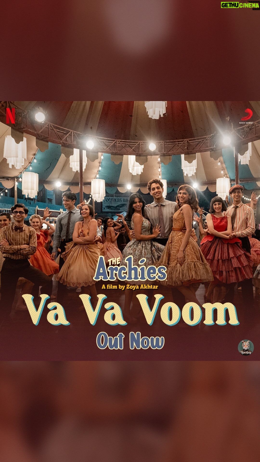 Zoya Akhtar - 10.8K Likes - You are just so Va Va Voom! 💋
#VaVaVoom Out Now 💃
Link in bio ♥️
@reemakagti1 @tigerbabyofficial @ArchieComics @graphicindia @netflix_in @sonymusicindia @dotandthesyllables #AgastyaNanda @khushi05k @mihirahuja_ @suhanakhan2 @vedangraina @yuvrajmenda @shankar.mahadevan @ehsaan @loymendonsaofficial @shankarehsaanloy #JavedAkhtar @tejas1989 @angaddevsingh1 @kartikshah14 @ganeshhhegde @thearchiesonnetflix @netflixgolden @netflix
#VaVaVoom #TheArchies #ZoyaAkhtar #KhushiKapoor #SuhanaKhan #VedangRaina #MihirAhuja #Dot #YuvrajMenda #TheArchiesOnNetflix #OutNow